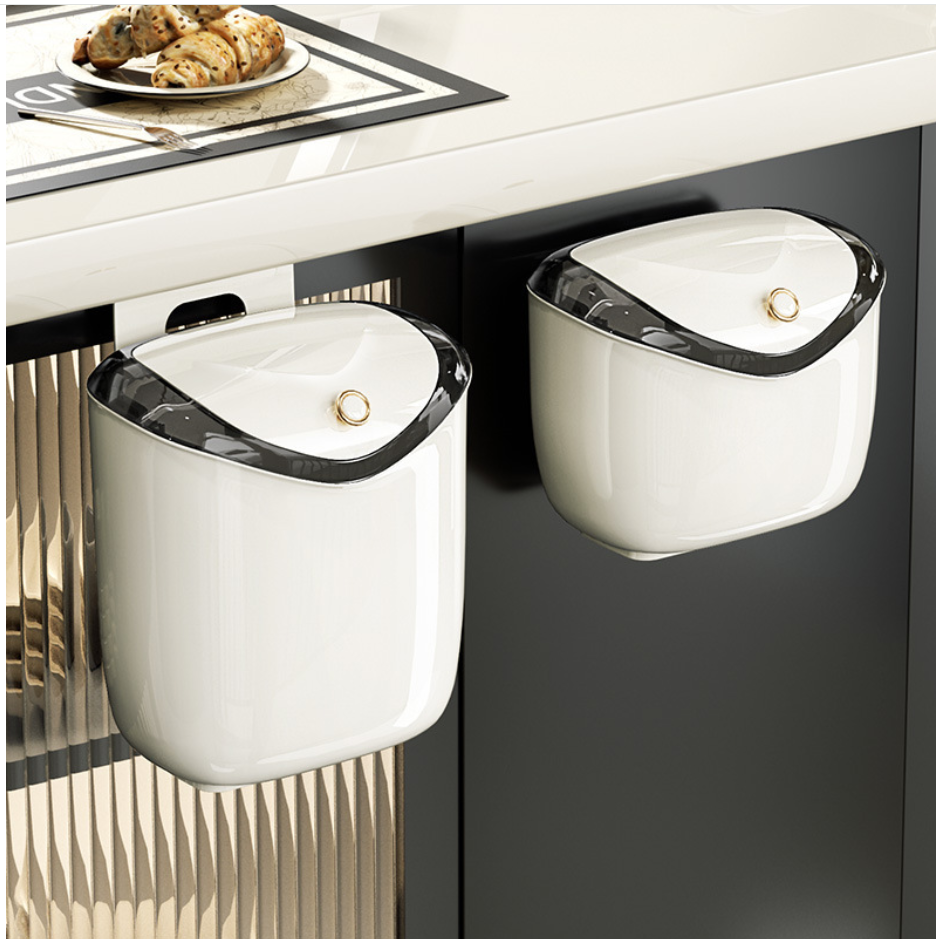 懸挂厨餘垃圾桶帶蓋厠所免打孔